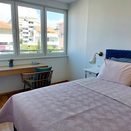 דירה Modern 2 King Size Bed, Sea View, Walk To Beach And Center